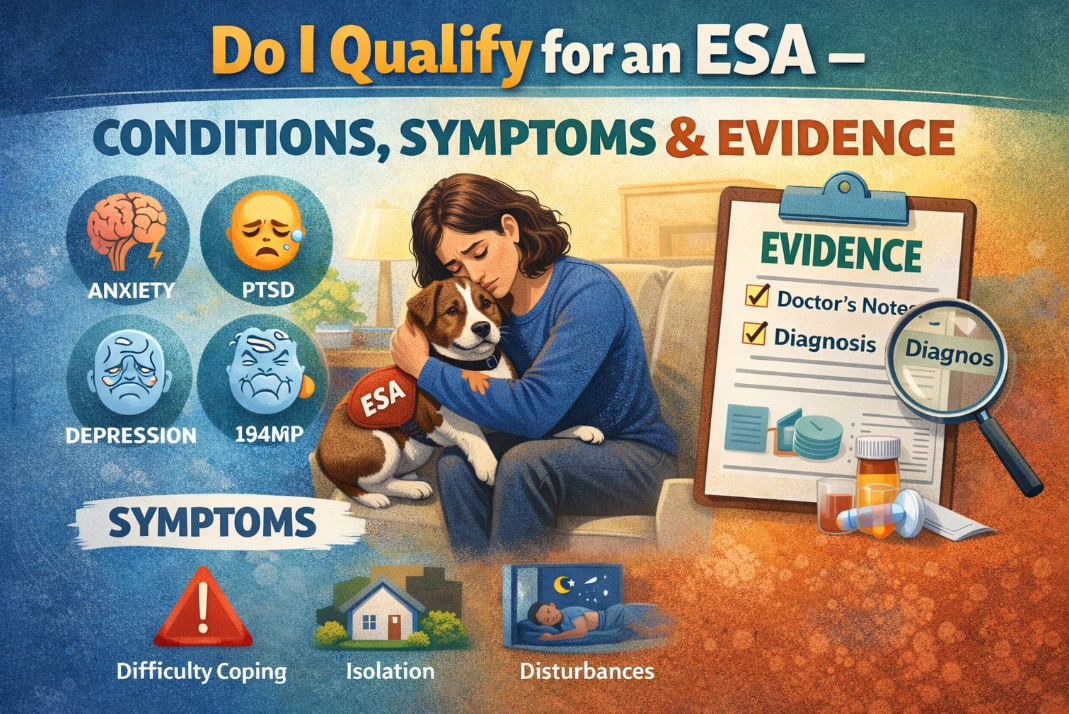 Do I Qualify for an ESA? Conditions, Symptoms & Evidence